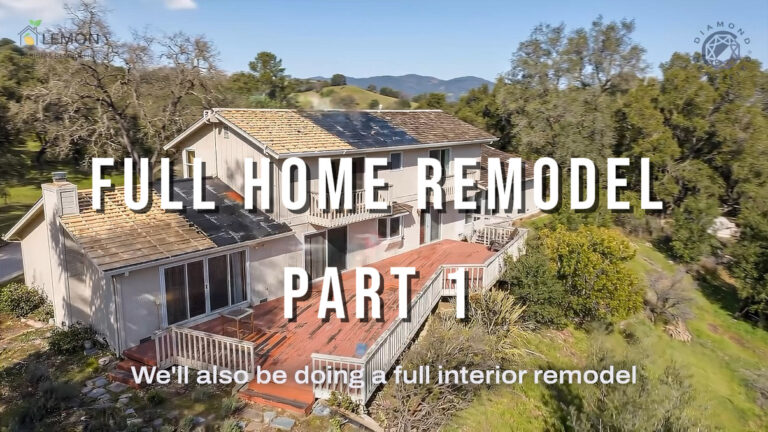 Full home remodel in Los Altos Hills CA featuring kitchen renovation, bathroom remodeling, new roof, IPE siding, and custom deck construction by Lemon Remodeling.