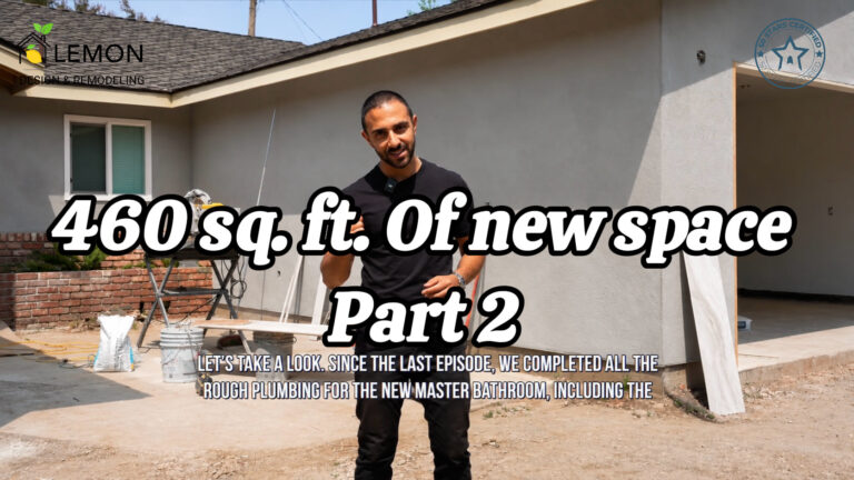 460 square foot home addition under construction in Campbell California