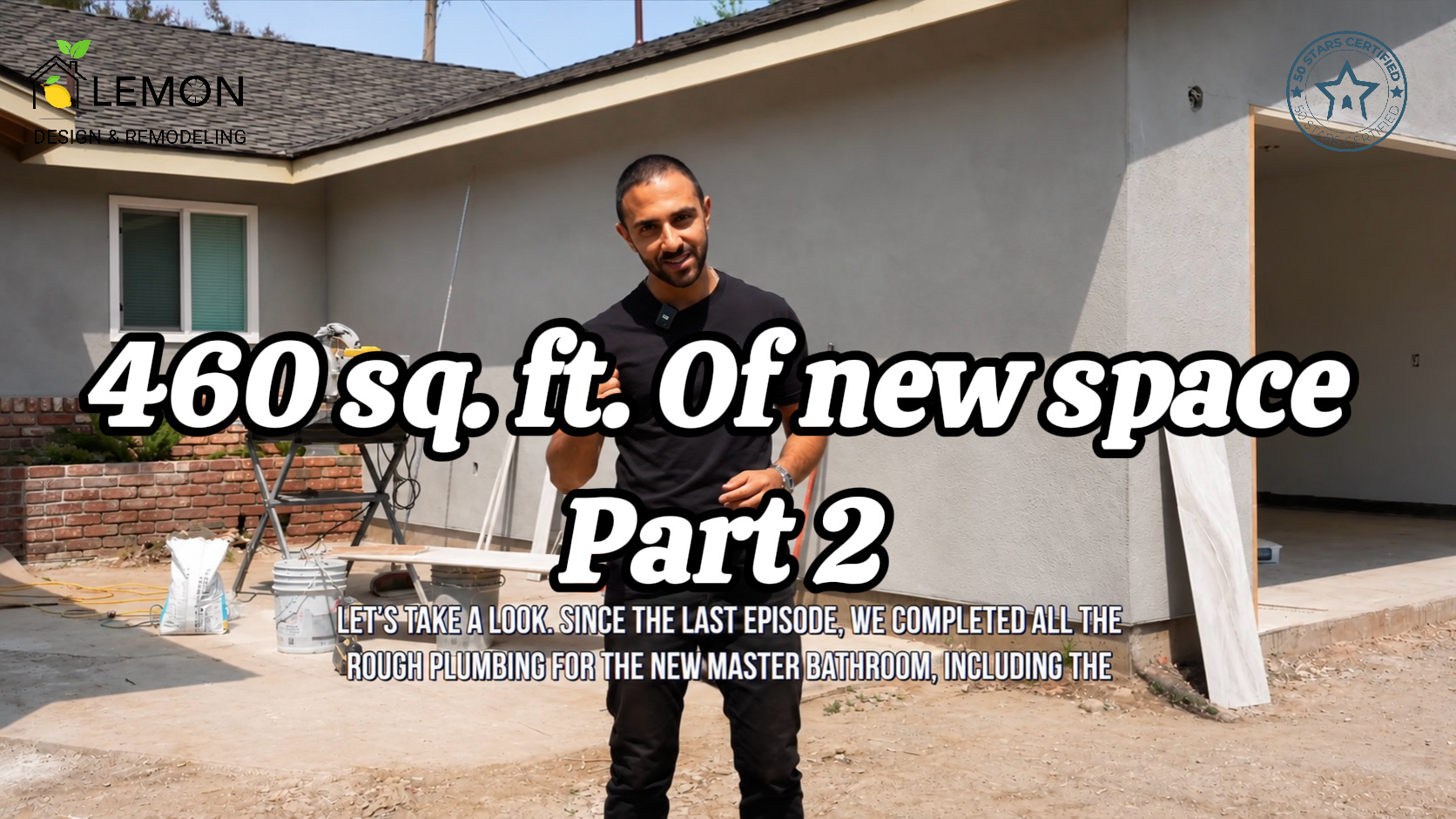 460 square foot home addition under construction in Campbell California